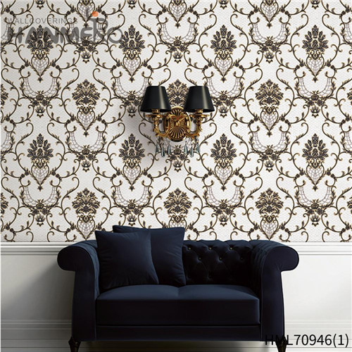 HANMERO PVC Decor wallpaper outlet Deep Embossed European Sofa background 1.06*15.6M Flowers