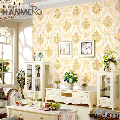 HANMERO PVC Decor Flowers Deep Embossed shopping wallpaper Sofa background 1.06*15.6M European