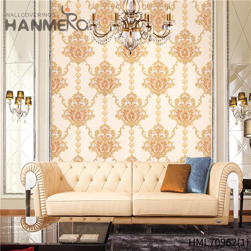 HANMERO PVC Decor Flowers Deep Embossed European 1.06*15.6M Sofa background wallpaper unique designs
