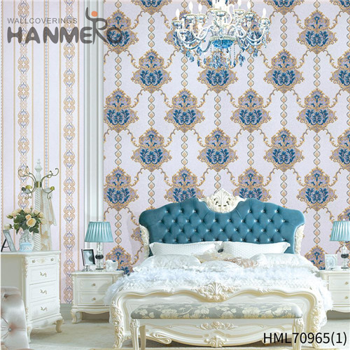 HANMERO PVC Sofa background Flowers Deep Embossed European Decor 1.06*15.6M wallpaper supply store