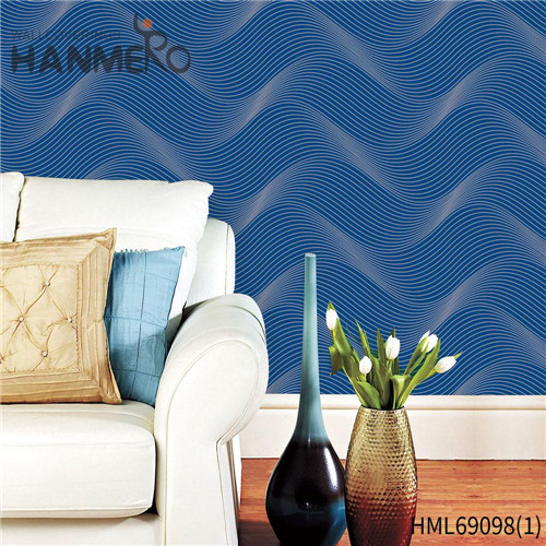HANMERO PVC Hot Selling Geometric Technology Modern kitchen wallpaper borders 0.53M Photo studio