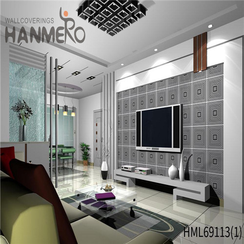 HANMERO Photo studio Hot Selling Geometric Technology Modern PVC 0.53M wallpapers for walls at home