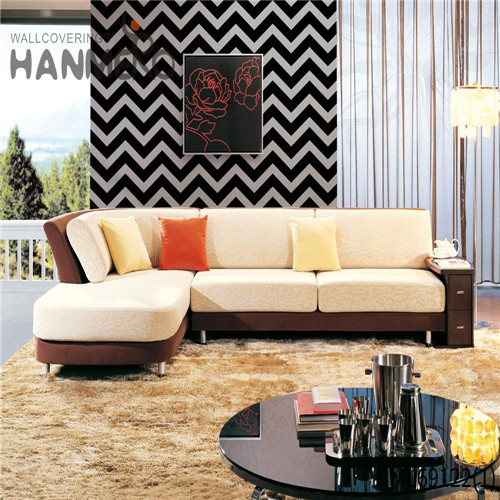 HANMERO PVC Hot Selling Geometric Technology Photo studio Modern 0.53M cheap prepasted wallpaper