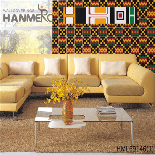 HANMERO Hot Selling PVC Geometric Technology 0.53M design wall paper Modern Photo studio