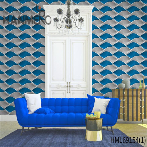 HANMERO PVC wallpaper room Geometric Flocking Classic Restaurants 0.53M Standard