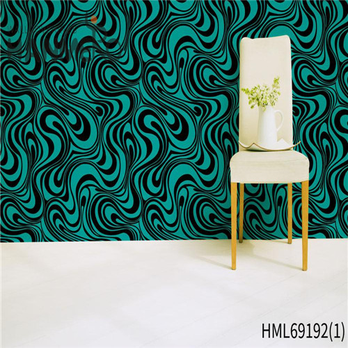 HANMERO PVC Standard Restaurants Flocking Classic Geometric 0.53M wall design wallpaper
