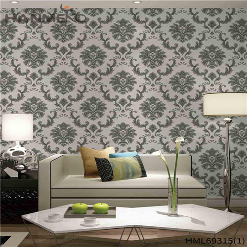 HANMERO PVC Seamless Flowers Bronzing European Lounge rooms 0.53*10M wallpaper samples