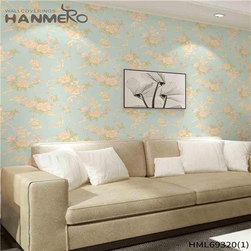 HANMERO PVC the wallpaper store Flowers Bronzing European Lounge rooms 0.53*10M Seamless