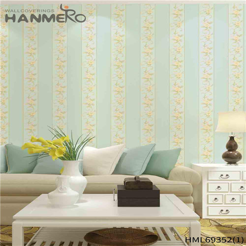 HANMERO 0.53*10M Seamless Flowers Bronzing European Lounge rooms PVC wallpaper bedroom walls