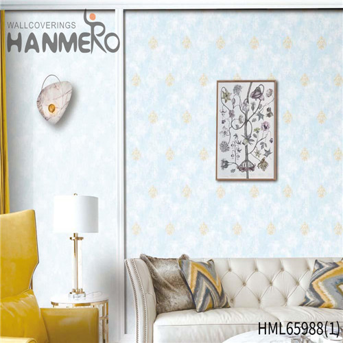 HANMERO Non-woven Fancy 0.53M Bronzing Pastoral Living Room Floral design wallpaper for walls