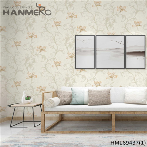 HANMERO 0.53*10M Top Grade Flowers Deep Embossed Chinese Style House PVC wallpaper for house interior
