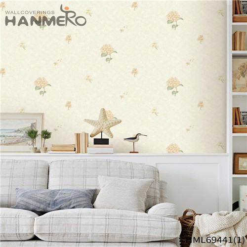 HANMERO PVC 0.53*10M Flowers Deep Embossed Chinese Style House Top Grade house wall wallpaper