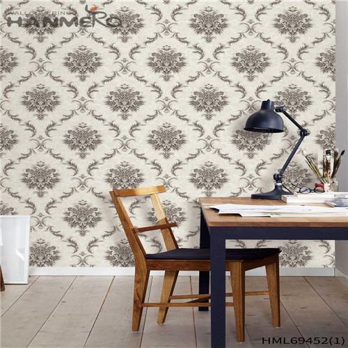 HANMERO PVC Top Grade Flowers 0.53*10M Chinese Style House Deep Embossed wallpaper for walls room