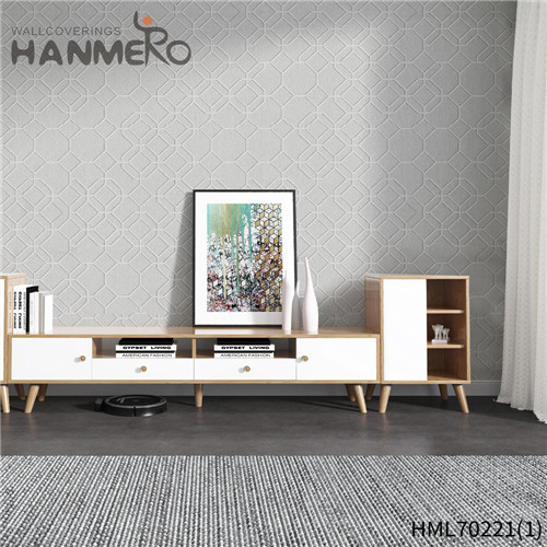 HANMERO 0.53*10M Removable Geometric Deep Embossed European Study Room Non-woven online wallpaper