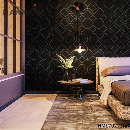 HANMERO Non-woven 0.53*10M Geometric Deep Embossed European Study Room Removable bedroom wallpaper designs