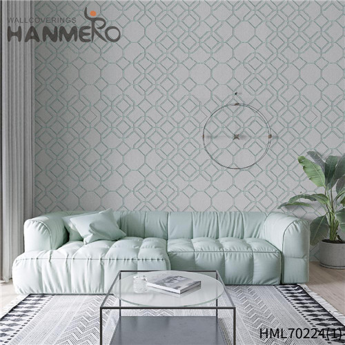 HANMERO Non-woven Removable 0.53*10M Deep Embossed European Study Room Geometric wallpaper companies