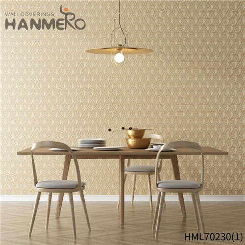 HANMERO Non-woven Study Room Geometric Deep Embossed European Removable 0.53*10M home interior wallpaper
