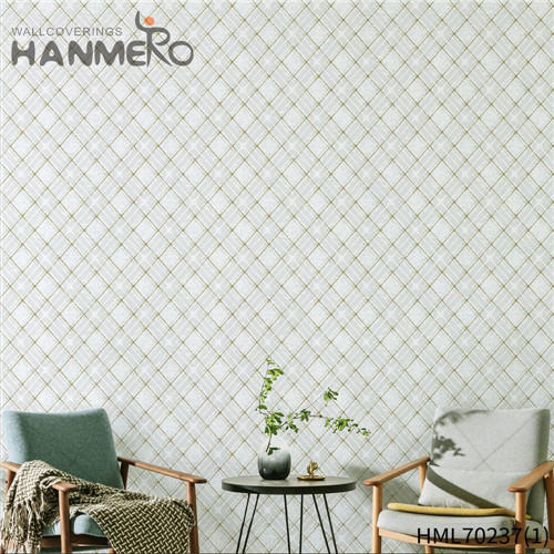 HANMERO Non-woven Removable Geometric Deep Embossed Study Room European 0.53*10M wallpaper home design