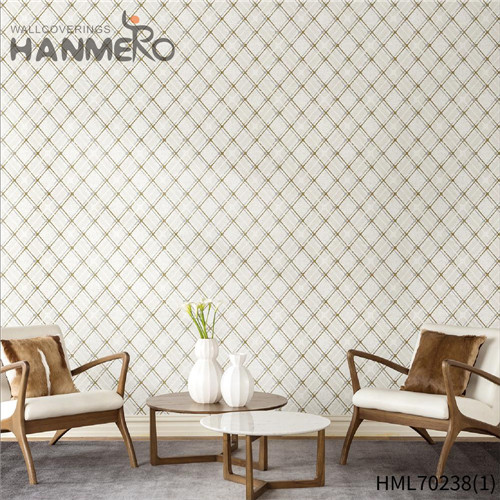 HANMERO European Removable Geometric Deep Embossed Non-woven Study Room 0.53*10M wallpaper for interior walls