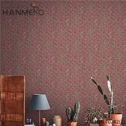 HANMERO Non-woven Removable Geometric European Deep Embossed Study Room 0.53*10M prepasted wallpaper for sale
