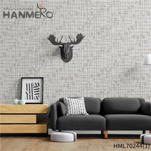 HANMERO Deep Embossed Removable Geometric Non-woven European Study Room 0.53*10M wallpaper for house interior