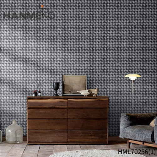 HANMERO 0.53*10M modern black and white wallpaper Geometric Deep Embossed European Study Room Removable Non-woven