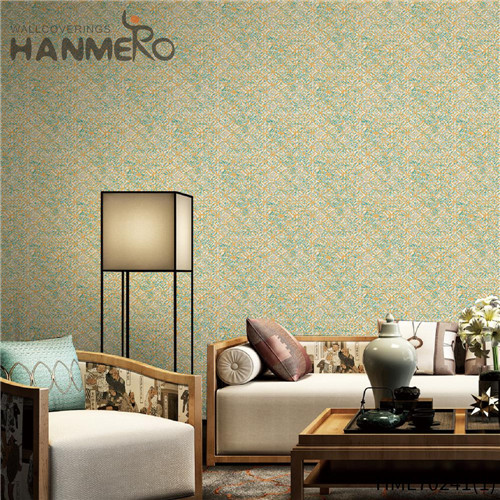 HANMERO Non-woven Cheap Geometric Deep Embossed wallpaper for home decor Cinemas 0.53*10M Chinese Style