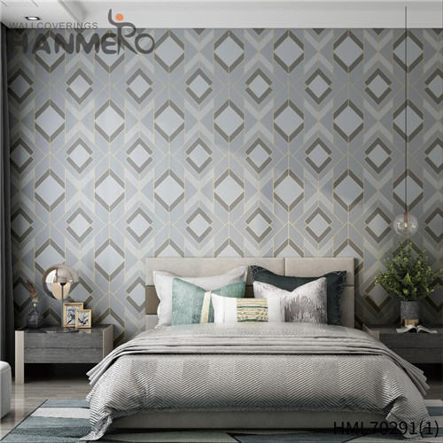 HANMERO Geometric Cheap Non-woven Deep Embossed Chinese Style Cinemas 0.53*10M wallpapers in home interiors