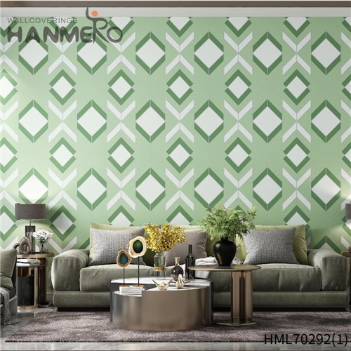 HANMERO Non-woven Geometric Cheap Deep Embossed Chinese Style Cinemas 0.53*10M popular wallpapers for home