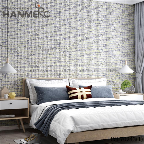 HANMERO Non-woven 0.53*10M Landscape Deep Embossed Modern Home Simple gray wallpaper patterns