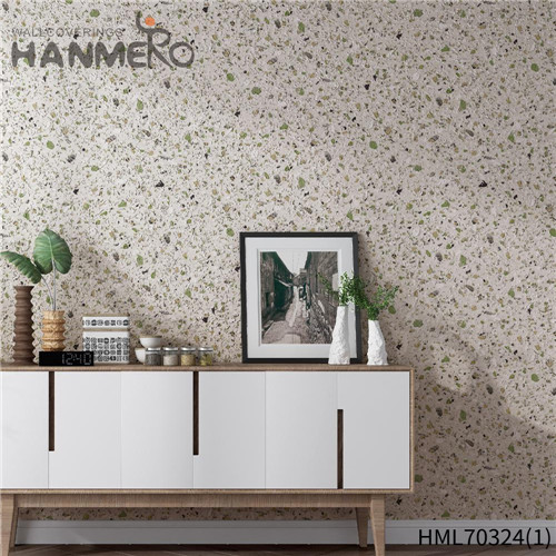 HANMERO PVC baby wallpaper Flowers Deep Embossed Pastoral House 0.53*10M Wholesale