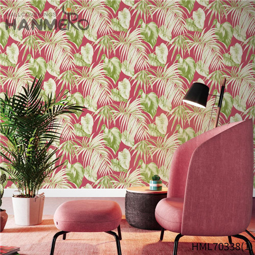 HANMERO PVC Wholesale Flowers Deep Embossed Pastoral wallpaper kitchen 0.53*10M House