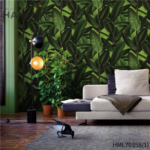 HANMERO PVC Wholesale Flowers Deep Embossed Pastoral 0.53*10M House wallpaper in house
