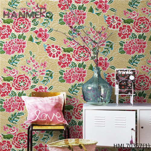 HANMERO PVC Wholesale Flowers Deep Embossed House Pastoral 0.53*10M designer wallpaper home