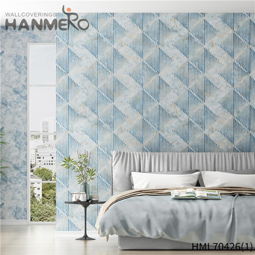 HANMERO Wholesale PVC 0.53*10M wallpaper download Pastoral House Flowers Deep Embossed