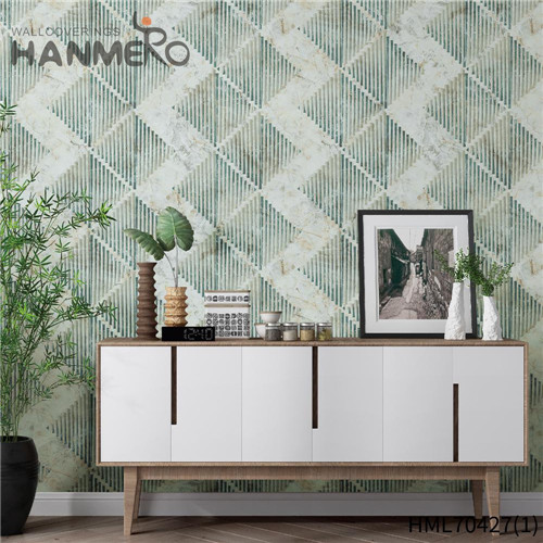 HANMERO Wholesale PVC Flowers 0.53*10M wall to wall wallpaper House Deep Embossed Pastoral