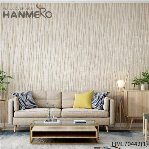 HANMERO house wallpaper Hot Selling Geometric Deep Embossed Classic House 0.53*10M PVC