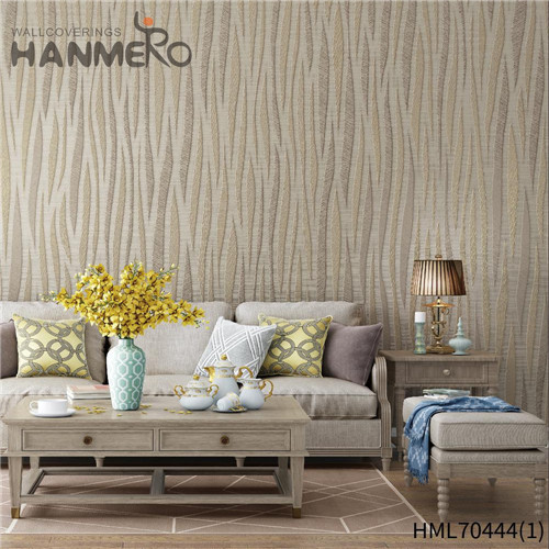 HANMERO PVC Hot Selling wallpaper for bedrooms Deep Embossed Classic House 0.53*10M Geometric