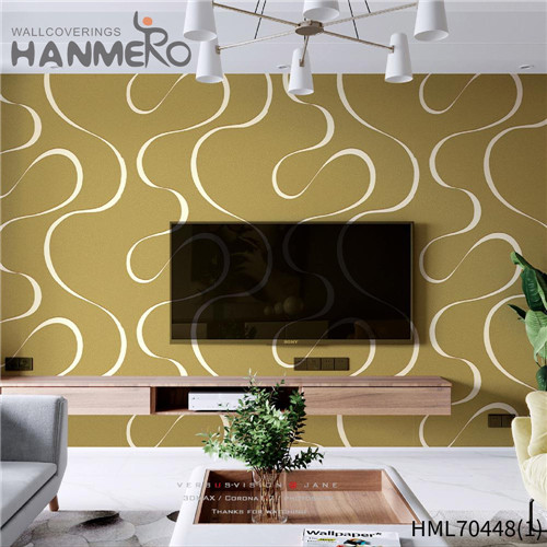 HANMERO PVC Hot Selling Geometric Deep Embossed Classic bedroom wallpapers 0.53*10M House