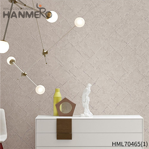 HANMERO 0.53*10M Hot Selling Geometric Deep Embossed Classic House PVC wallpaper manufacturers