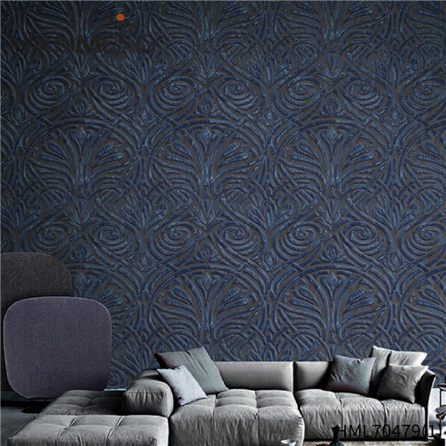 HANMERO PVC Hot Selling Geometric Deep Embossed 0.53*10M House Classic wallpaper room design