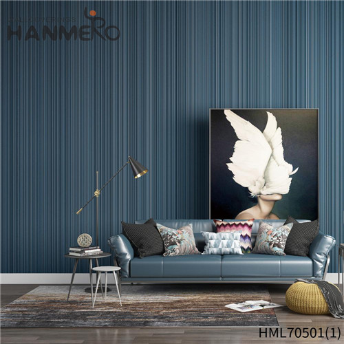 HANMERO PVC Classic Geometric Deep Embossed Hot Selling House 0.53*10M wallpaper shopping online