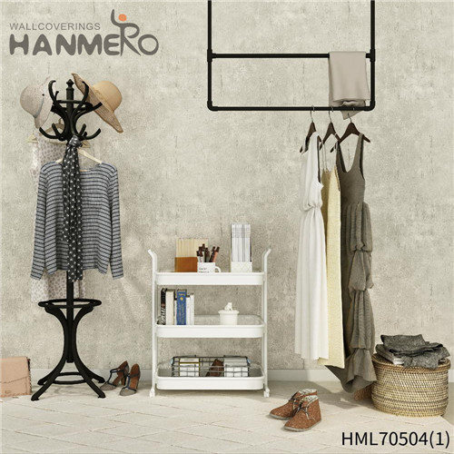 HANMERO PVC Hot Selling Classic Deep Embossed Geometric House 0.53*10M wallpaper world