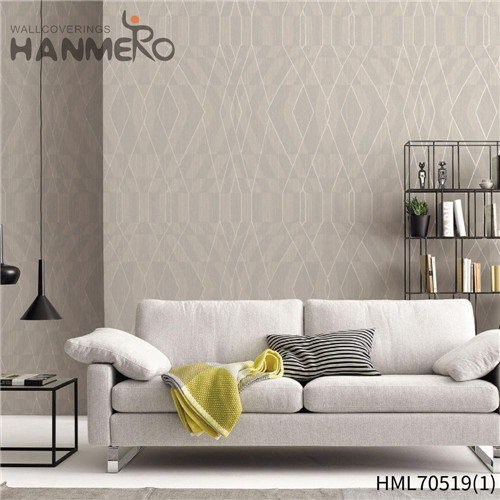 HANMERO PVC Geometric Hot Selling Deep Embossed Classic House 0.53*10M wallpaper online purchase