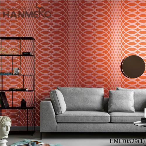 HANMERO Hot Selling PVC Geometric 0.53*10M wallpaper for room online House Deep Embossed Classic