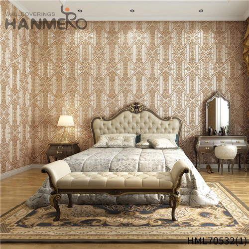 HANMERO House 0.53*10M wallpaper and decor Deep Embossed Classic Hot Selling PVC Geometric