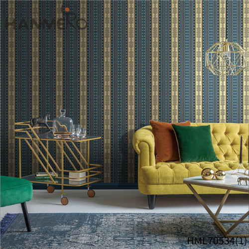 HANMERO Hot Selling House 0.53*10M cool wallpapers for walls Classic PVC Geometric Deep Embossed