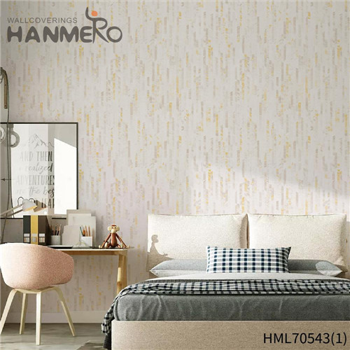 HANMERO Hot Selling PVC Geometric Deep Embossed House 0.53*10M contemporary black wallpaper Classic