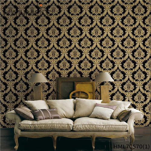 HANMERO PVC Unique wallpaper where to buy Deep Embossed European Exhibition 0.53*10M Flowers