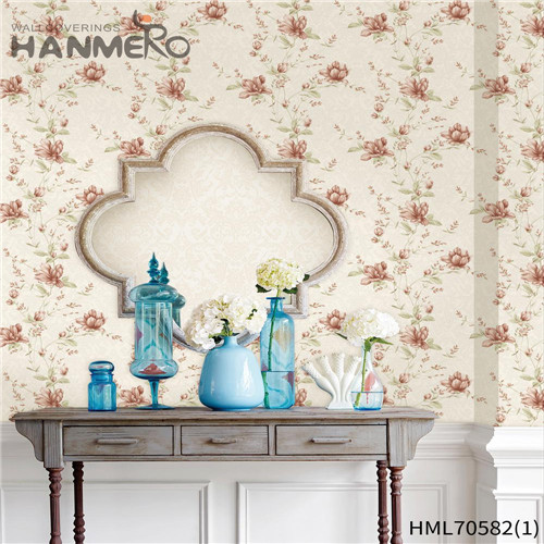 HANMERO PVC Unique Flowers Deep Embossed European Exhibition wallpaper shopping 0.53*10M
